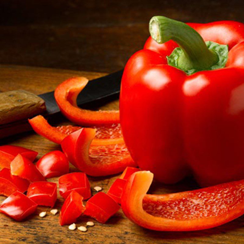 Step 1 Prepare the ingredients for Red Bell Pepper Watermelon Juice