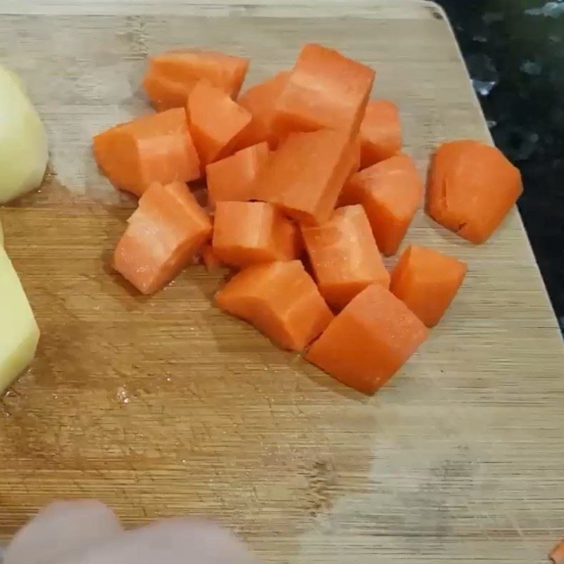Step 1 Prepare the ingredients for Potato Carrot Soup