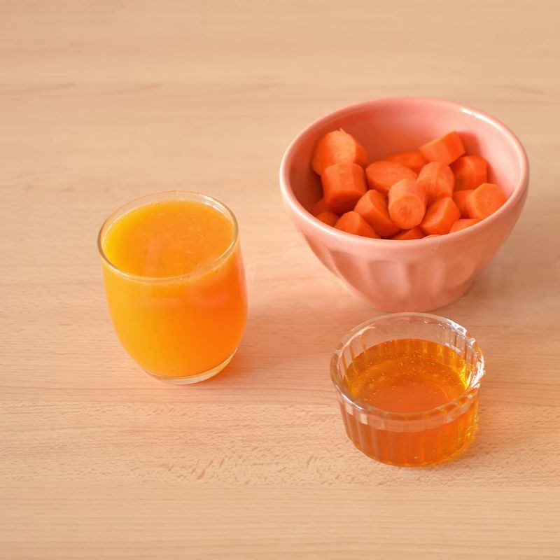Step 1 Prepare ingredients for carrot orange apple smoothie