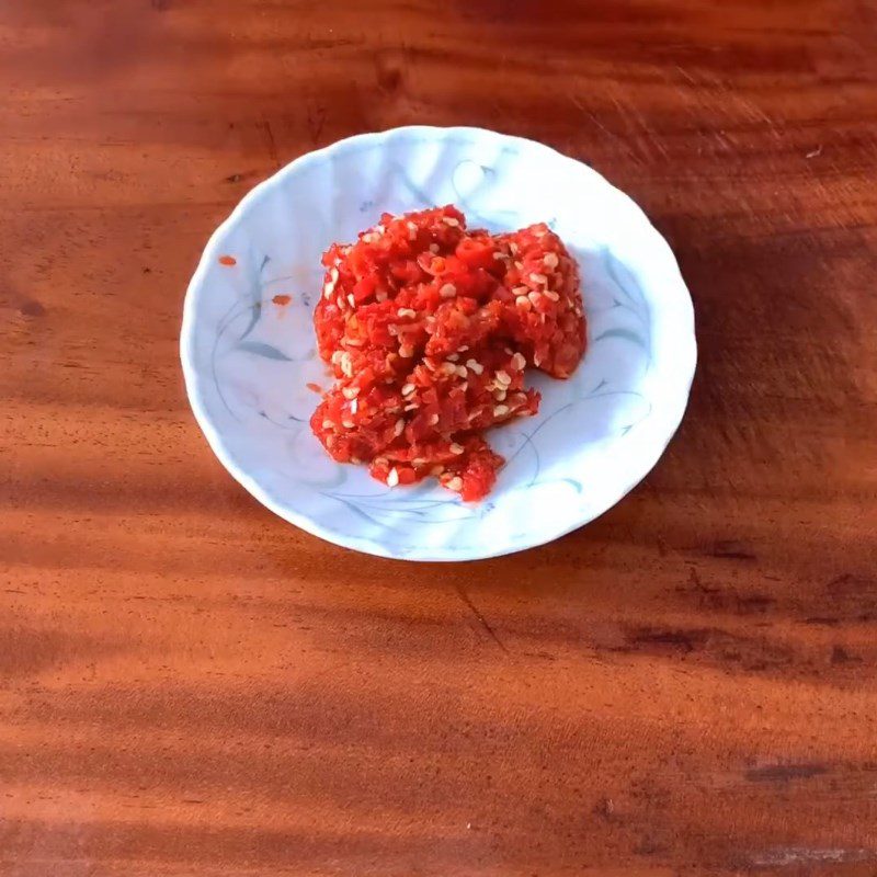 Step 1 Prepare ingredients for Mắm ruốc dipping rice paper