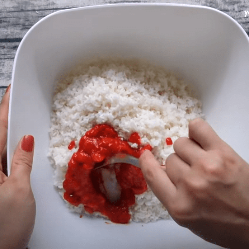 Step 1 Prepare ingredients for Three-layer Gac Sticky Rice with Mung Beans