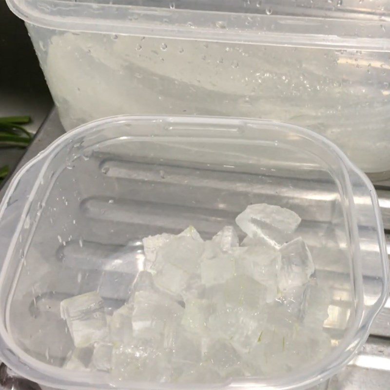 Step 1 Prepare Aloe Vera Aloe Vera Mung Bean Dessert