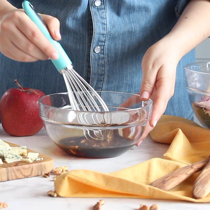 Step 2 Make the dressing for Spinach Apple Salad with Walnuts