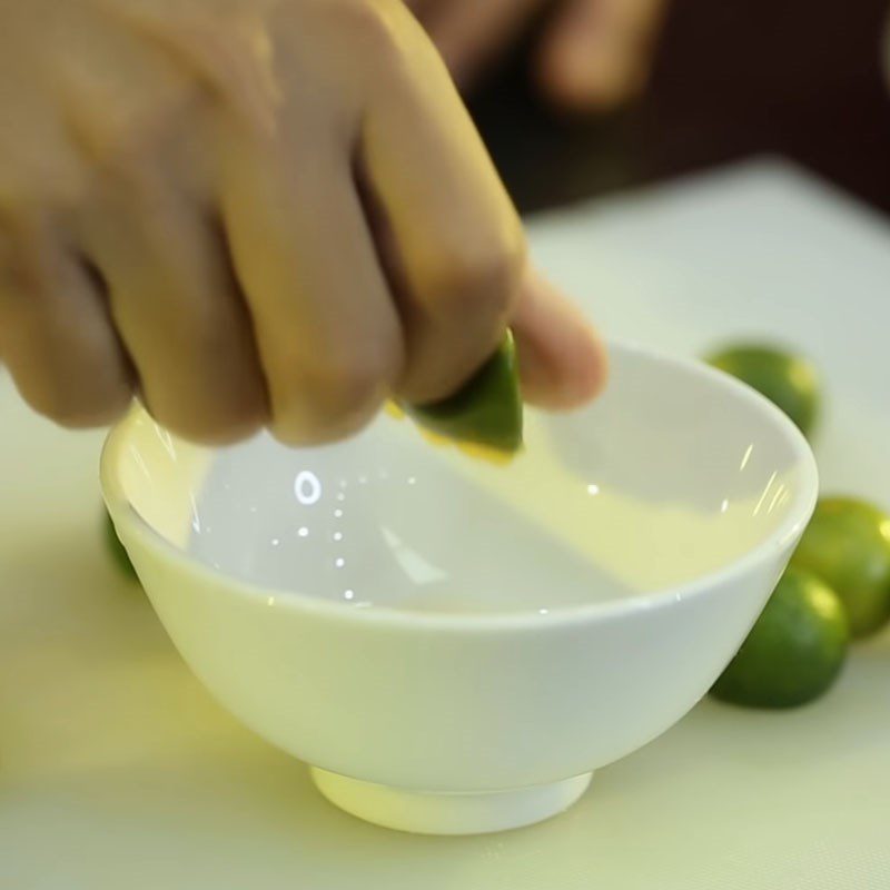 Step 2 Prepare vegetables for Lotus Stem Salad with Pork Ear