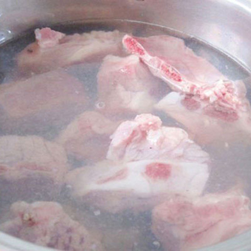 Step 1 Prepare the pork ribs for Soup with Chayote