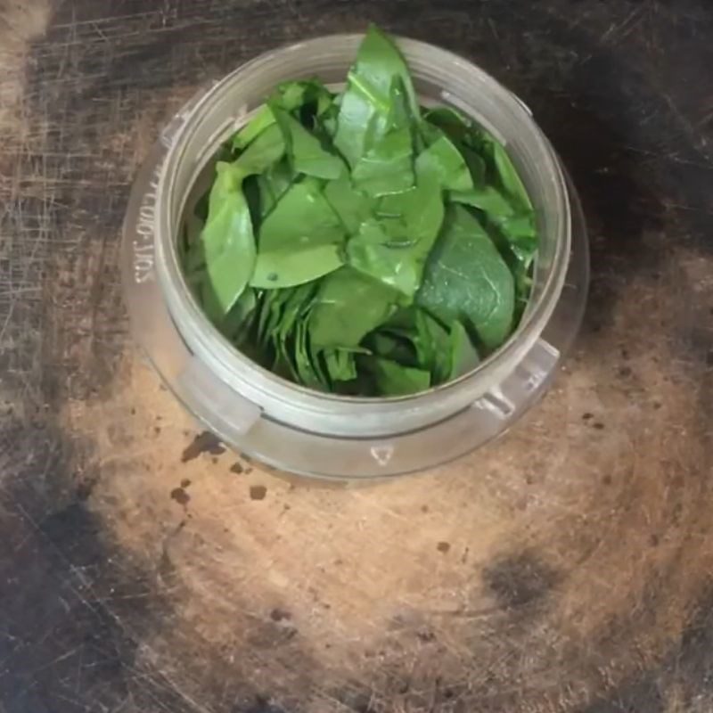 Step 2 Prepare the Malabar spinach Chicken and Malabar Spinach Porridge for weaning
