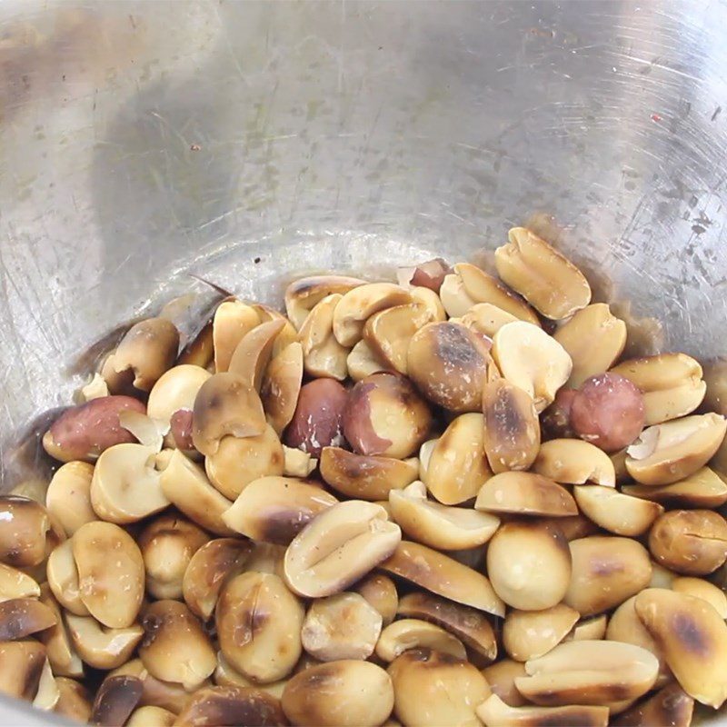 Step 2 Prepare the herbs and roast the peanuts for the salad