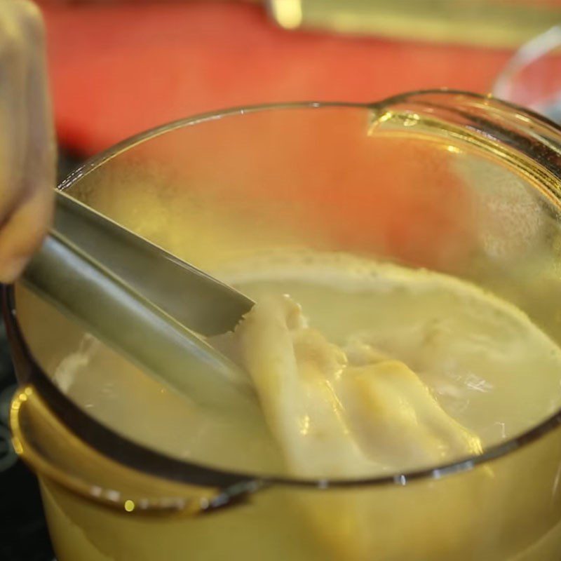 Step 1 Prepare the pork ear for Pork Ear Salad with Lotus Stem