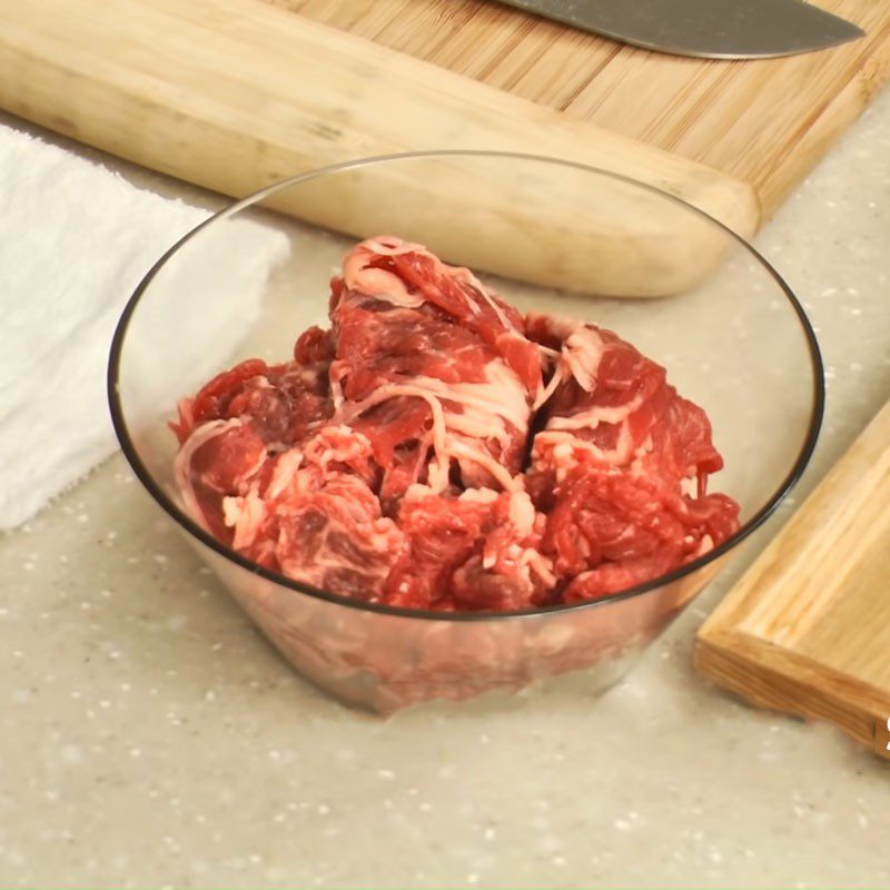 Step 1 Prepare the beef for Korean bulgogi beef soup