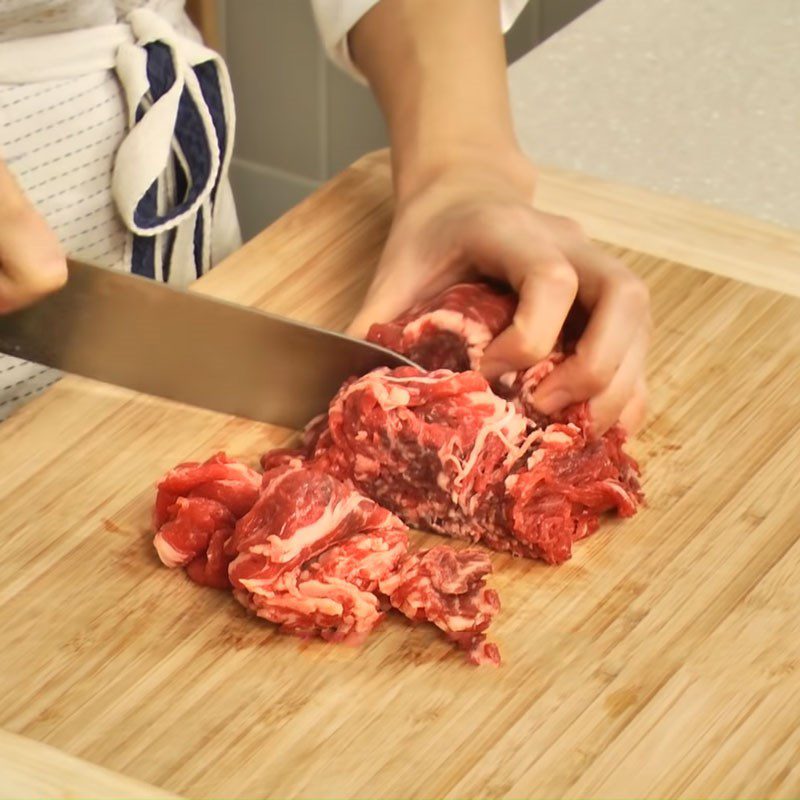 Step 1 Prepare the beef for Korean bulgogi beef soup