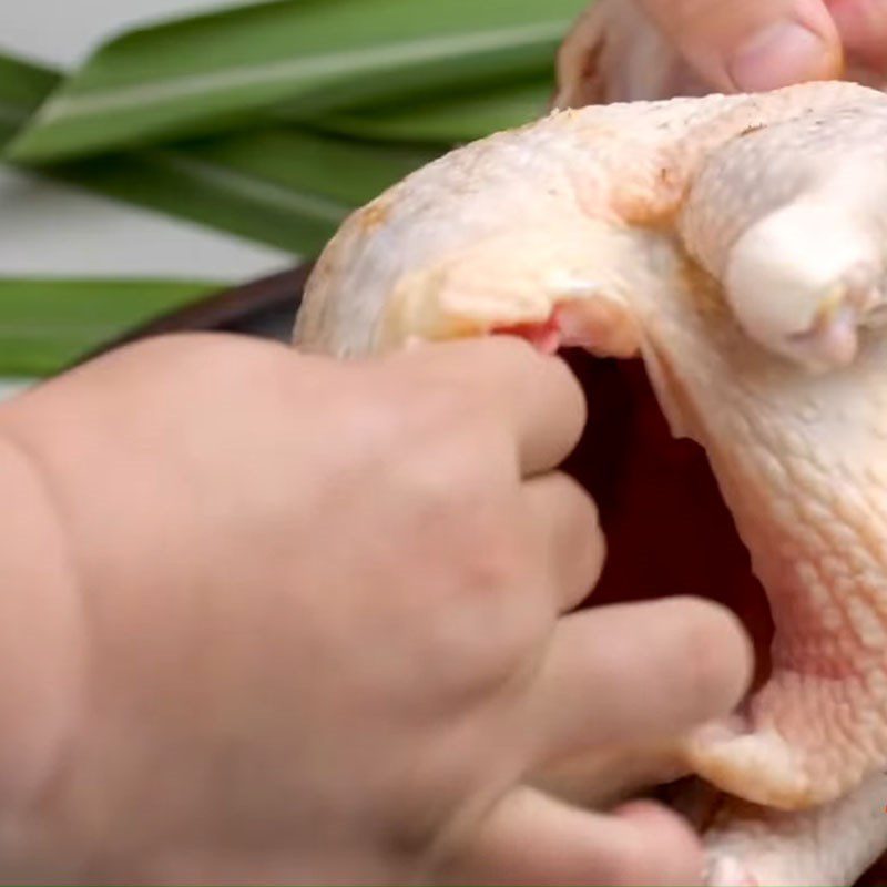 Step 1 Prepare the chicken Whole Roasted Chicken with Garlic and Sesame