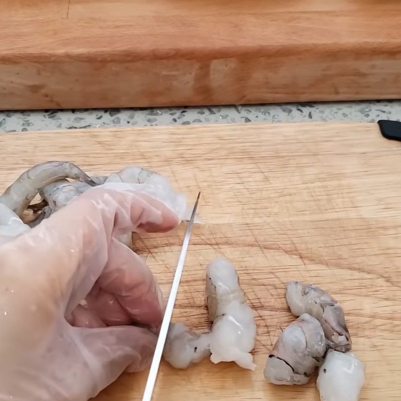 Step 1 Prepare shrimp for Phan Thiet tapioca cake