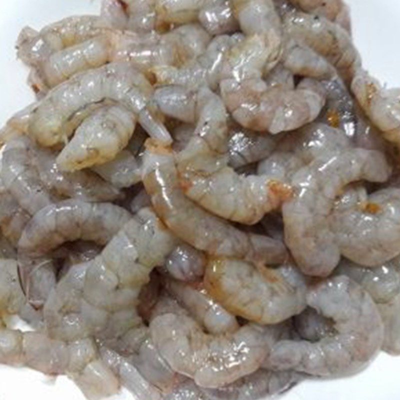 Step 2 Preparing shrimp Gỏi rau câu tôm thịt