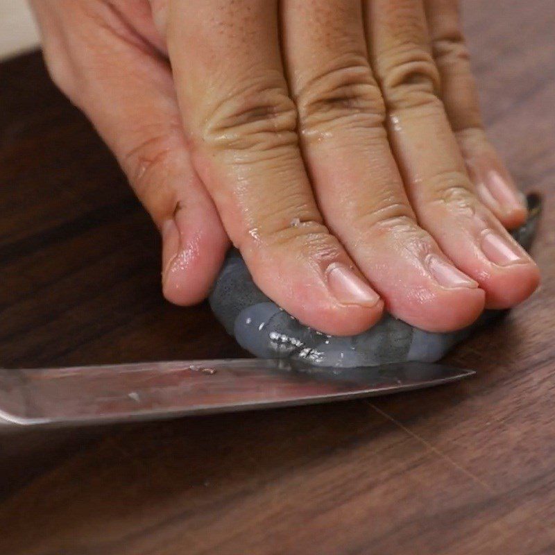 Step 2 Prepare shrimp and pork belly Watermelon salad with shrimp and pork