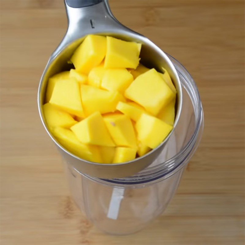 Step 1 Prepare the fruits Mango Milkshake