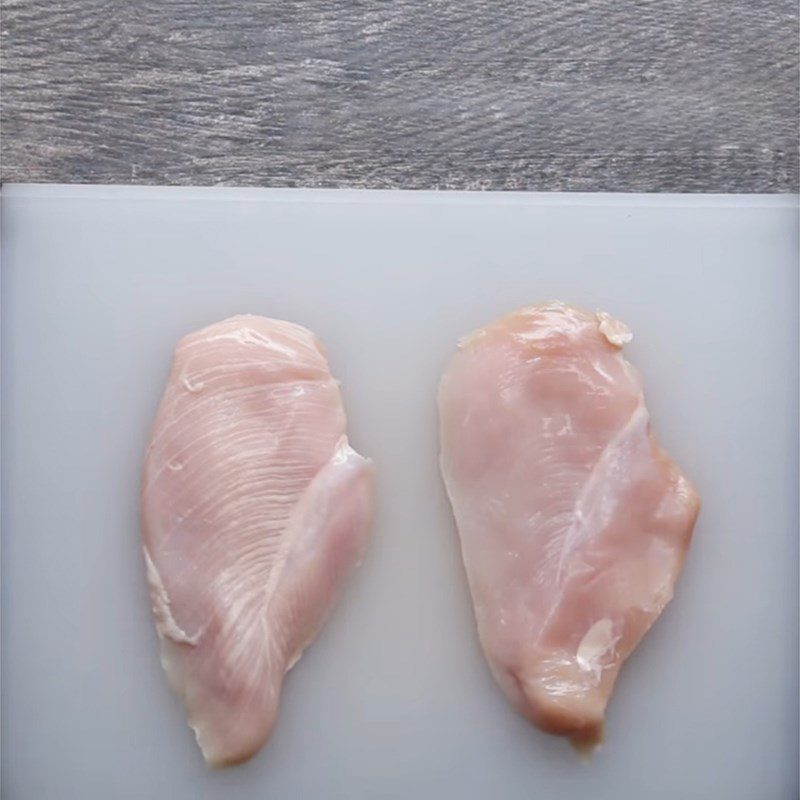 Step 3 Prepare chicken breast Grilled peach salad