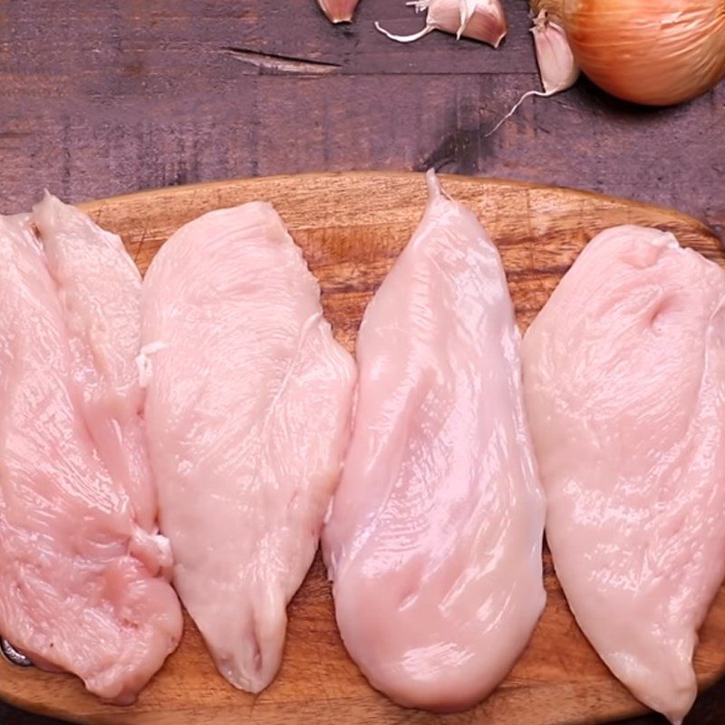 Step 1 Prepare Chicken Breast Chicken Breast with Cheese Sauce