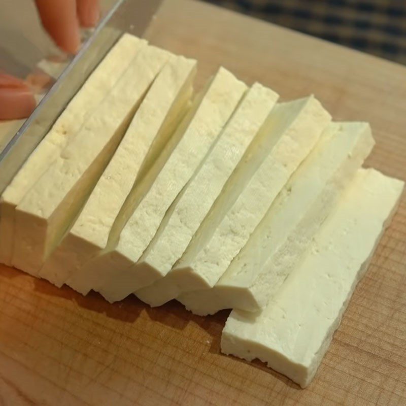 Step 2 Prepare and fry the tofu Stir-fried tofu with vegetables