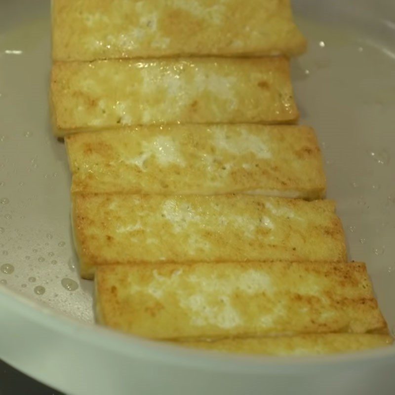 Step 2 Prepare and fry the tofu Stir-fried tofu with vegetables