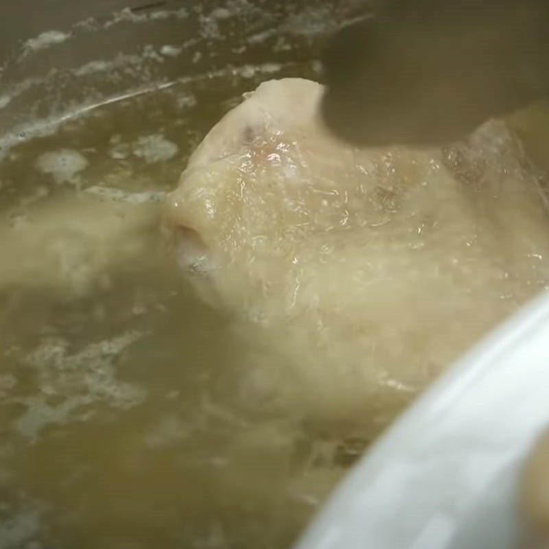 Step 1 Prepare and Boil Chicken for Crispy Skin Chicken Pho