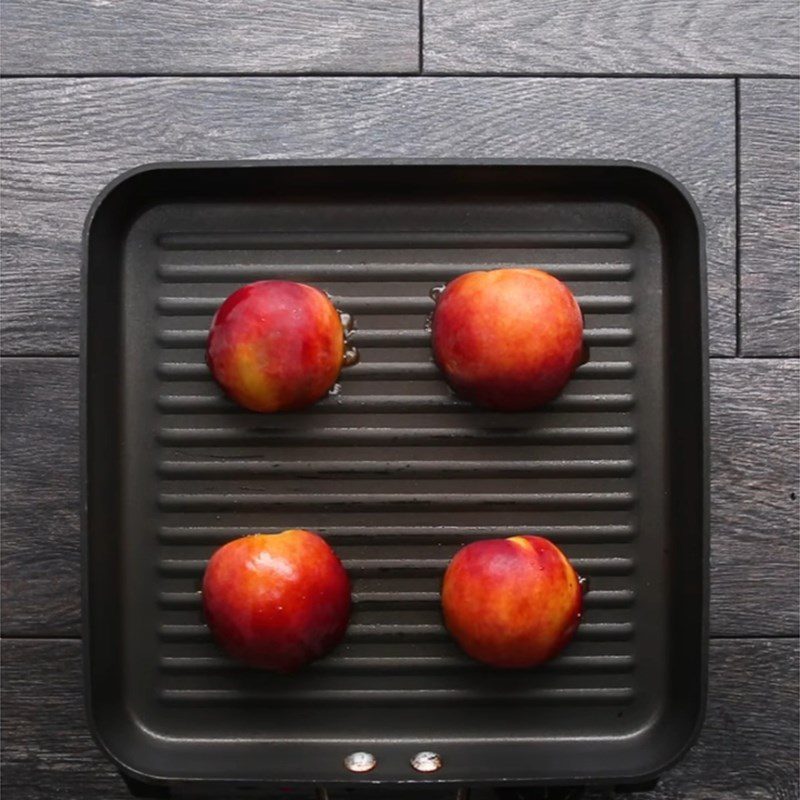 Step 2 Prepare and roast peaches Grilled peach salad
