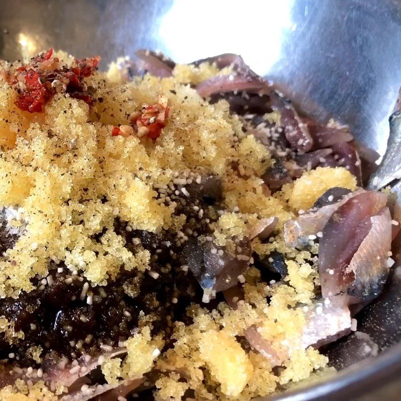 Step 3 Prepare and Marinate the Mackerel Mackerel Spring Rolls with Taro