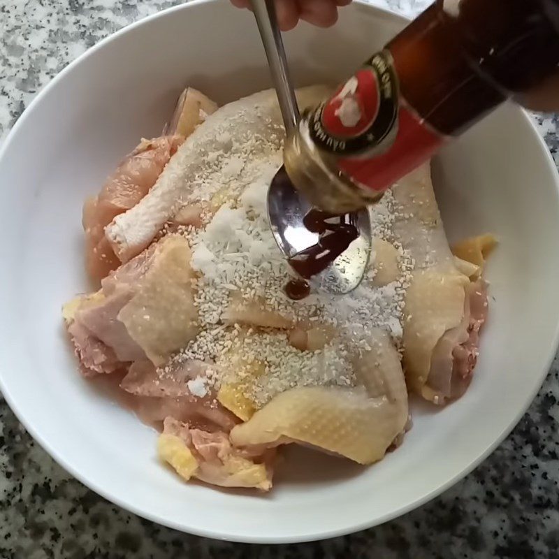 Step 1 Prepare and marinate the chicken Chicken Sliced Dough Cake