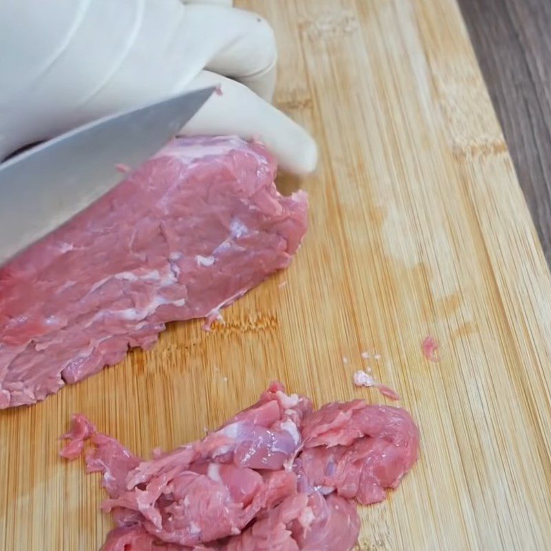 Step 1 Prepare and marinate the beef for Beef Salad with Vietnamese Coriander