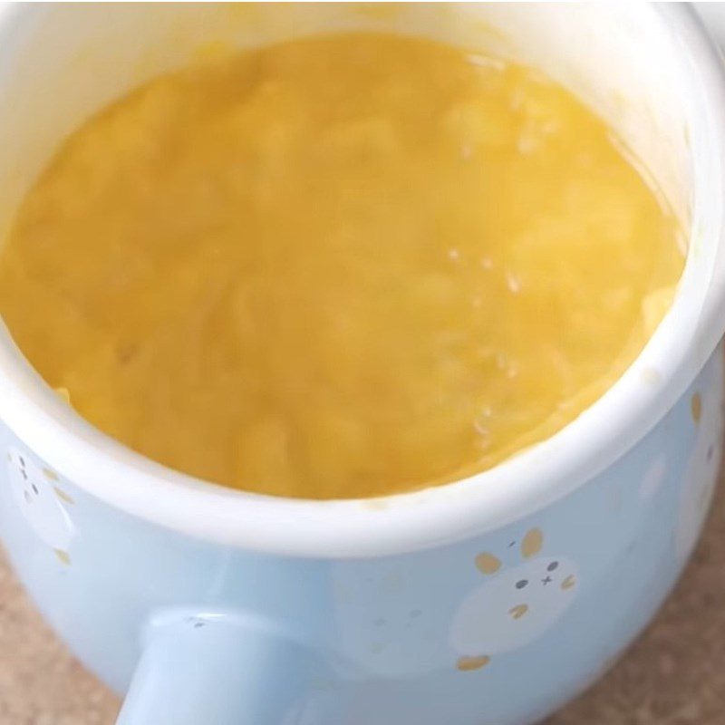 Step 3 Preparing mango Panna cotta with mango sauce