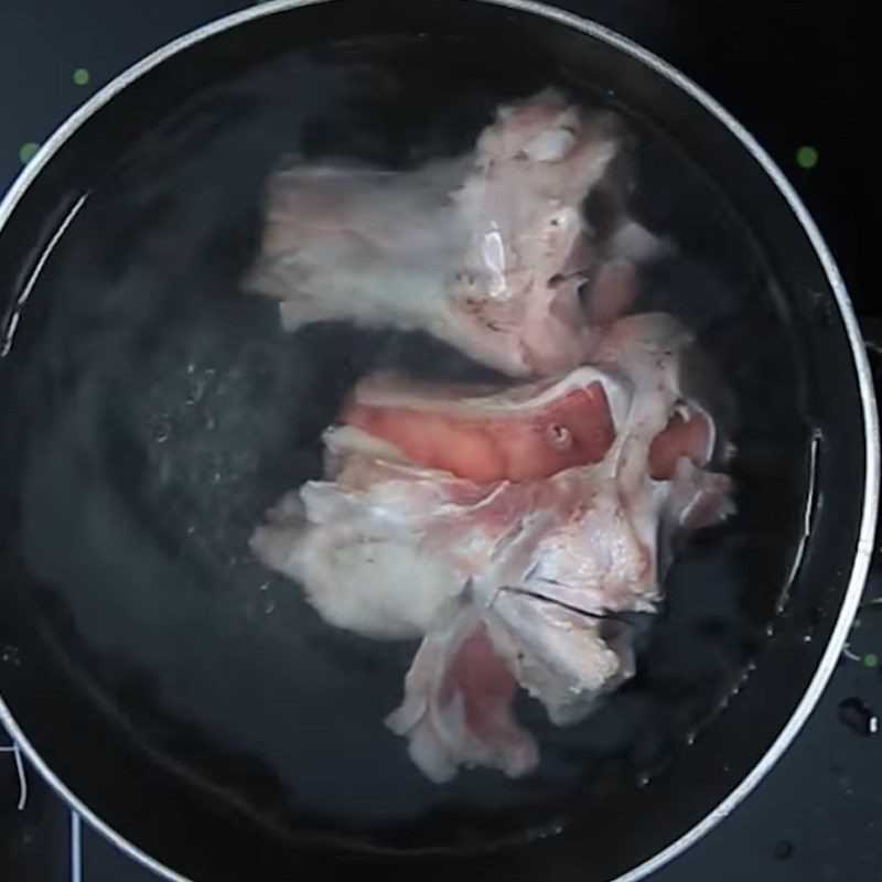 Step 1 Prepare pork bone marrow for Pork Bone Pho