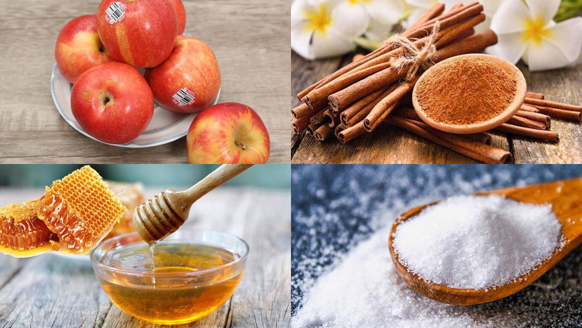 Ingredients for apple sauce