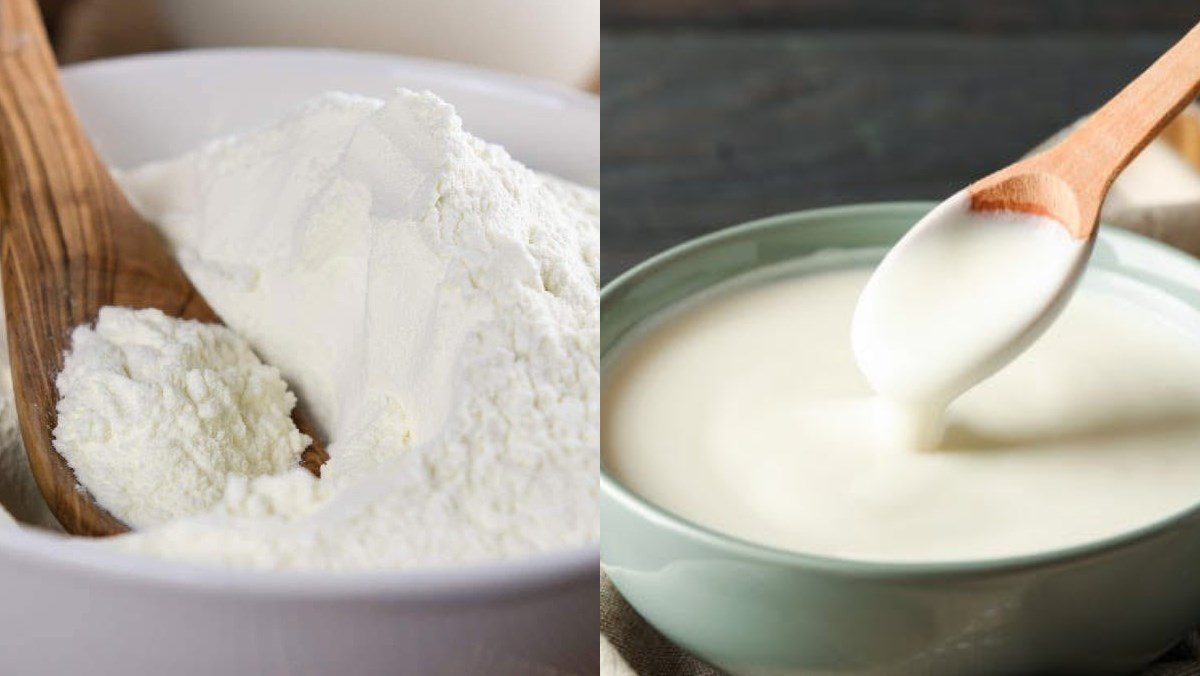 Ingredients for the dish 3 ways to make yogurt from whole milk powder