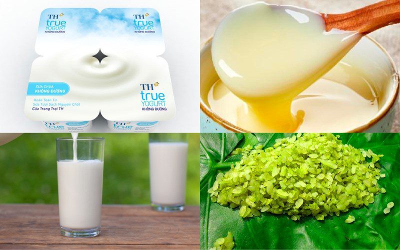 Ingredients for yogurt cheese, yogurt cheese with aloe vera