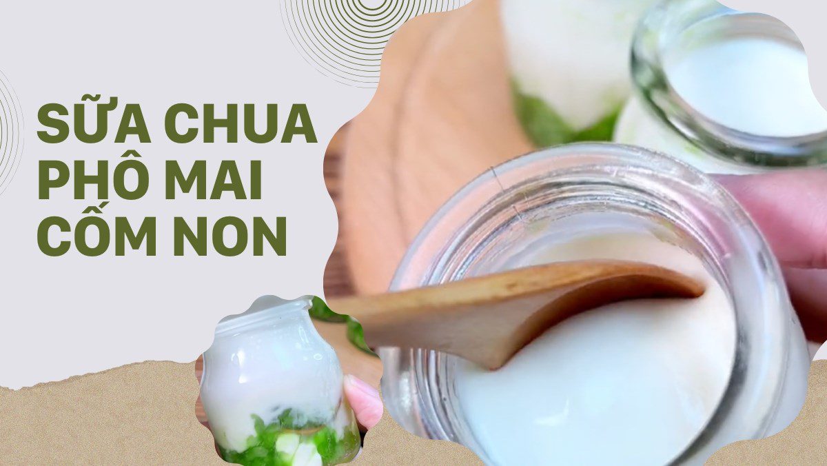 Yogurt Cheese with Young Rice (Recipe from the TikTok channel Vào bếp Cùng TasteVN)