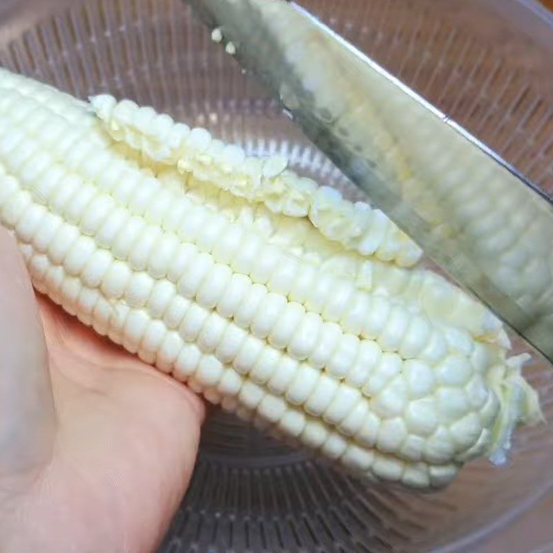 Step 1 Remove the corn kernels Fried Corn with Scallions