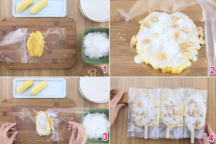 Step 2 Shaping Banana Ice Cream