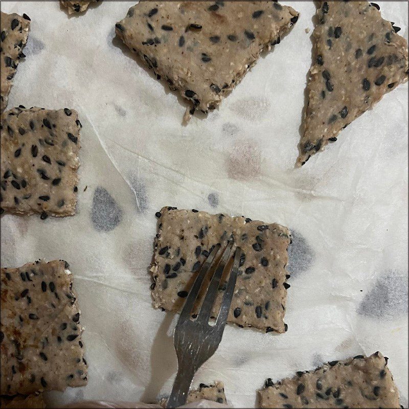 Step 2 Shaping Black Sesame Oatmeal Cookies