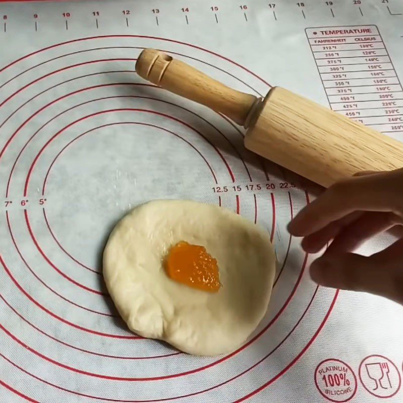 Step 4 Shaping the bread for Butter Milk Bread using a non-stick pan