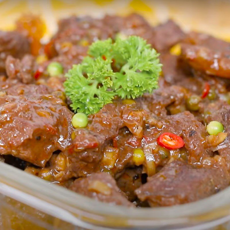 Step 4 Product Braised beef with pepper
