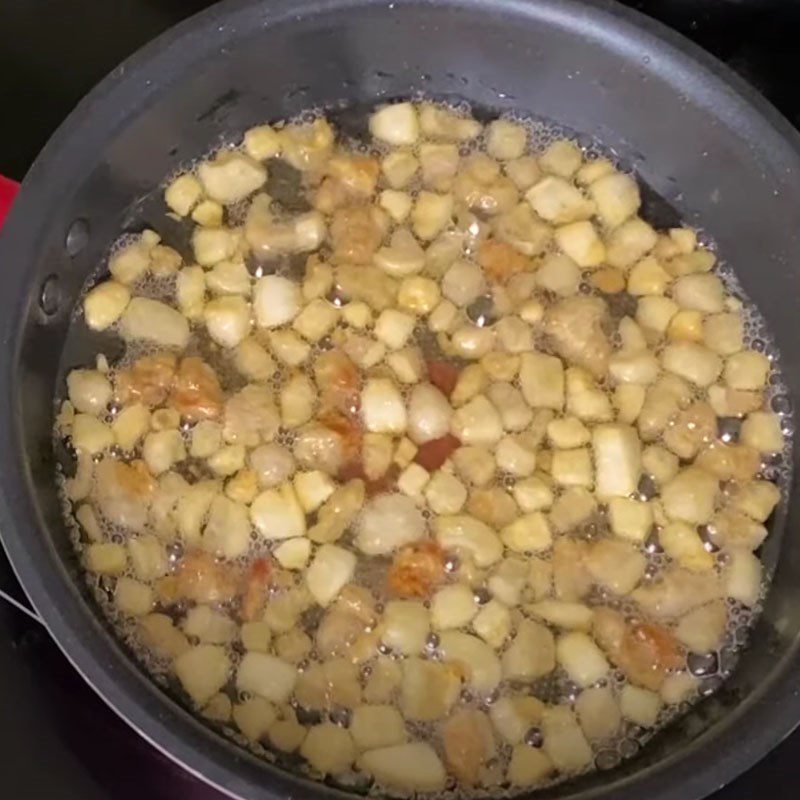 Step 1 Rendering the Pork Fat Catfish Fermented Fish Sauce with Crispy Pork Fat
