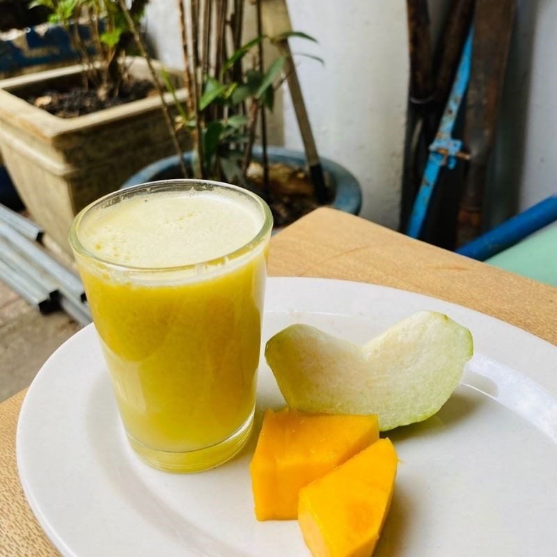 Step 3 Final product Mango guava juice