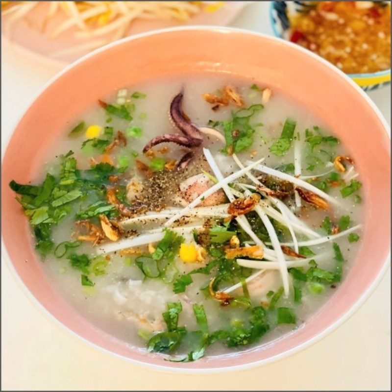 Step 6 Final Product Seafood Porridge