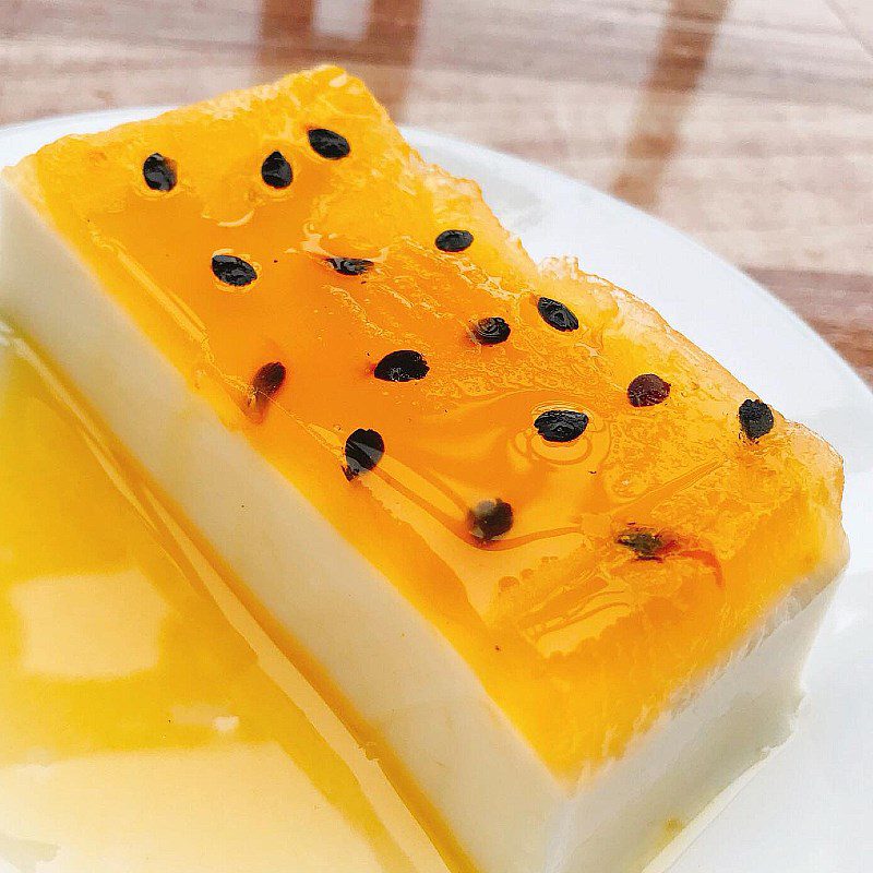 Step 4 Final product of passion fruit yogurt panna cotta
