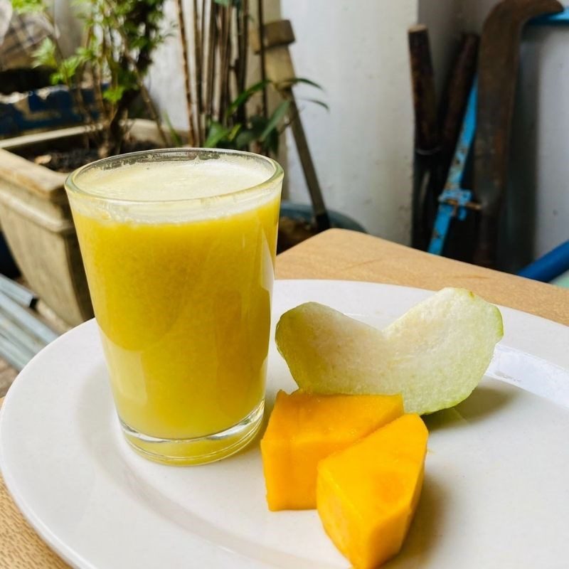 Step 3 Final product Mango guava juice