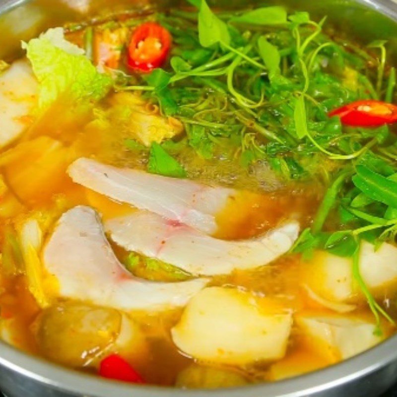 Step 4 Final Product Spicy Tilapia Hotpot
