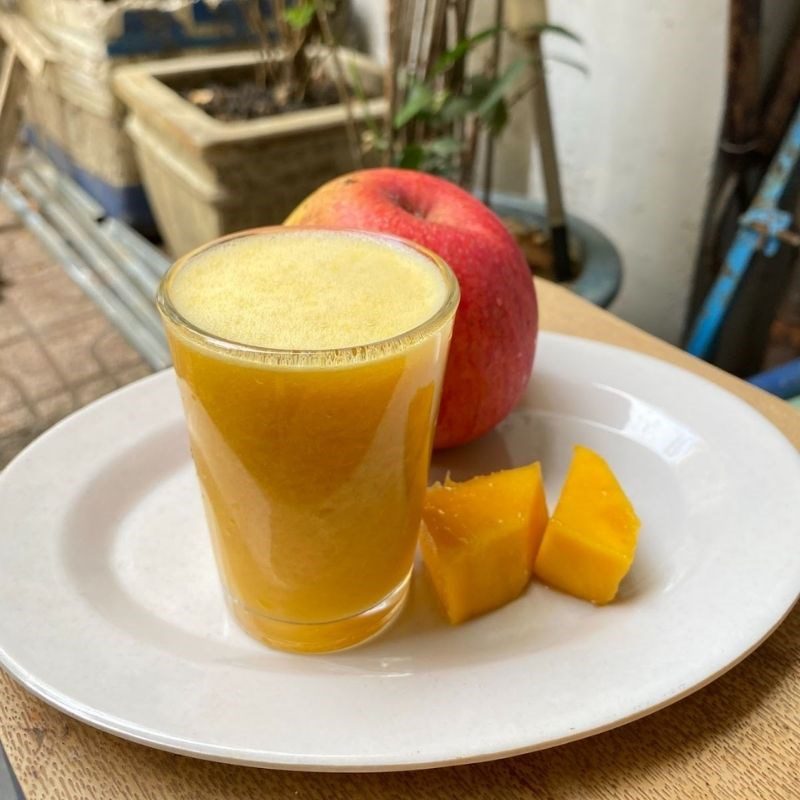 Step 3 Final product Mango apple juice