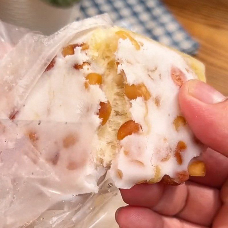 Step 4 Final Product Banana ice cream (Recipe shared from TikTok Cooking with TasteVN)