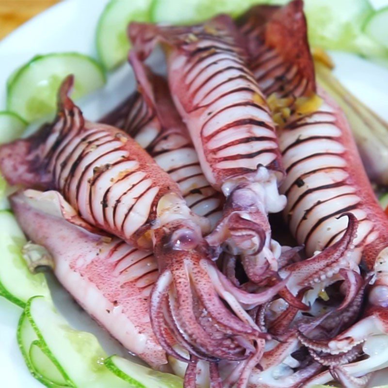 Step 3 Final Product Steamed Squid with Beer