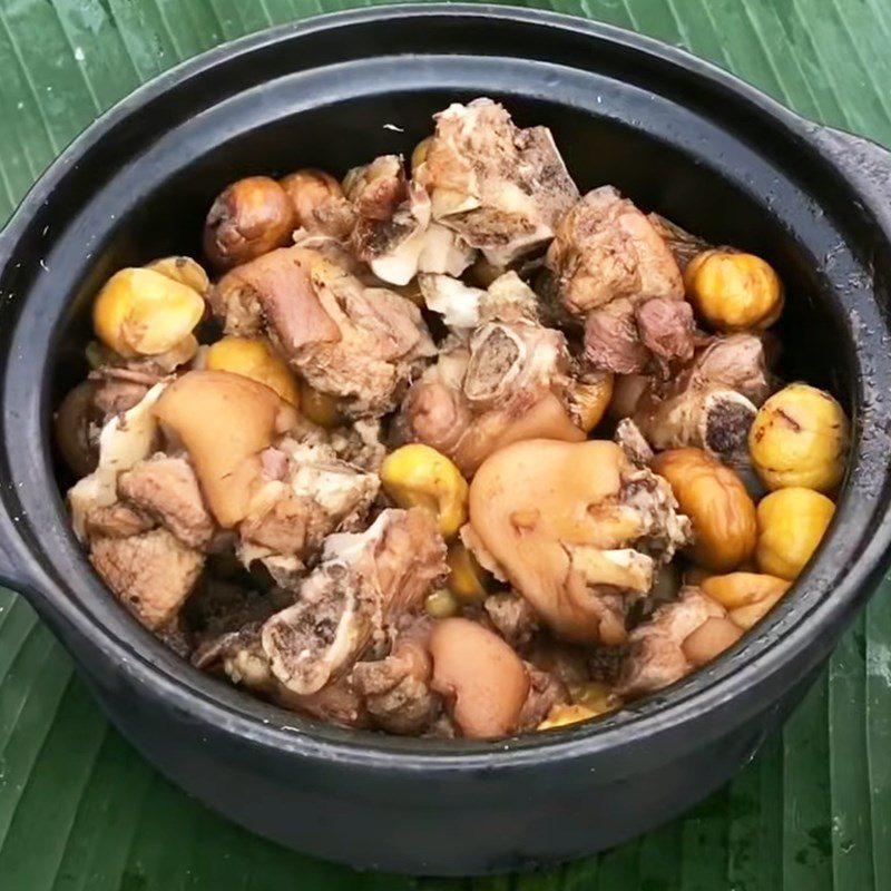 Step 4 Final Product Chestnut Braised Pork Leg
