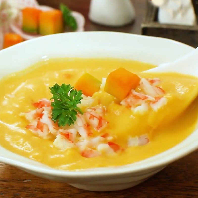 Step 5 Product Pumpkin shrimp soup
